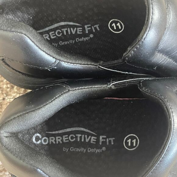 Gdefy by Gravity Defyer Men's Compass 2.0 Slip Resistant Black Leather Size 11 - Picture 4 of 9